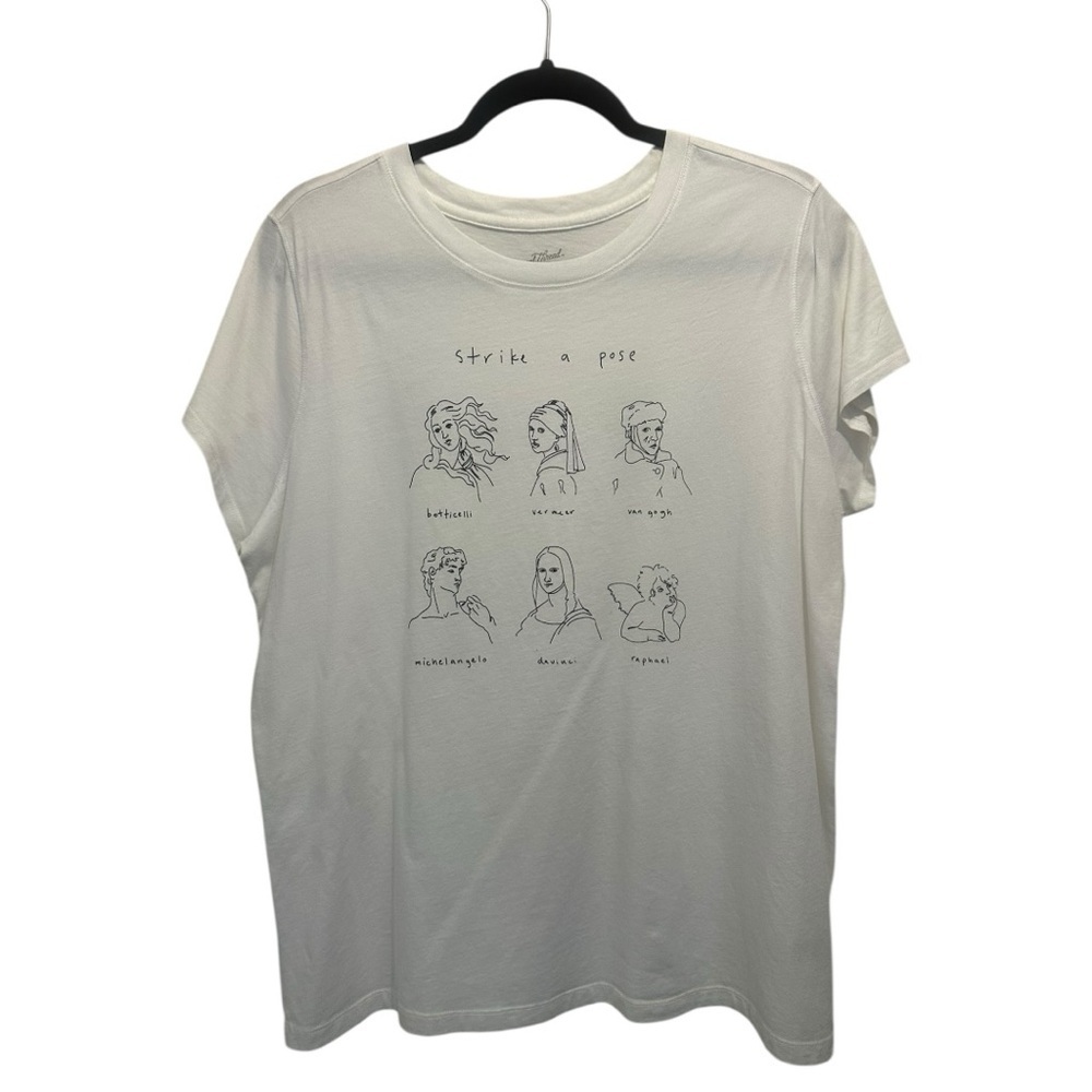 Universal Thread Graphic T-Shirt White XXL